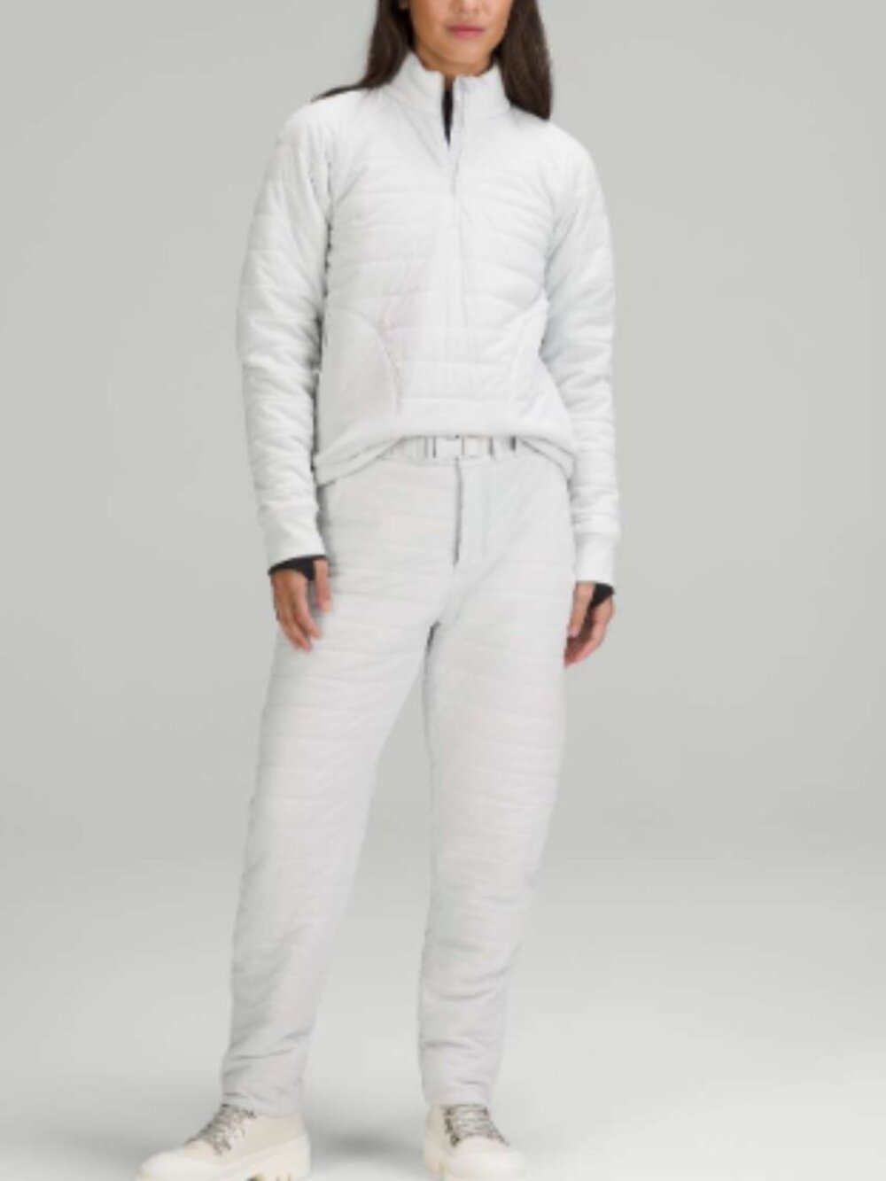 Lululemon $406 FULL SUIT Sz 6 Dynamic Movement Jacket Pants Vapor bin Grey